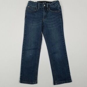 Joes Jeans Jeans‎ Girls 5 Blue Dark Wash Straight Adjustable Waist Denim